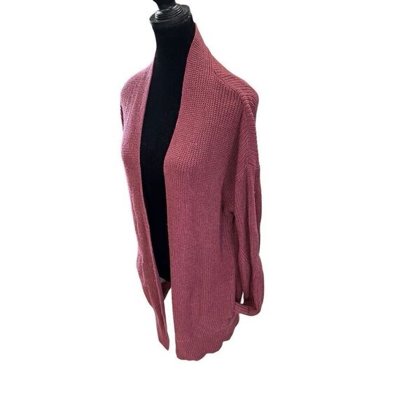 Lululemon Cashlu Sweater Wrap Cardigan Heathered Mulled Wine Size M/L Pockets - Picture 5 of 11